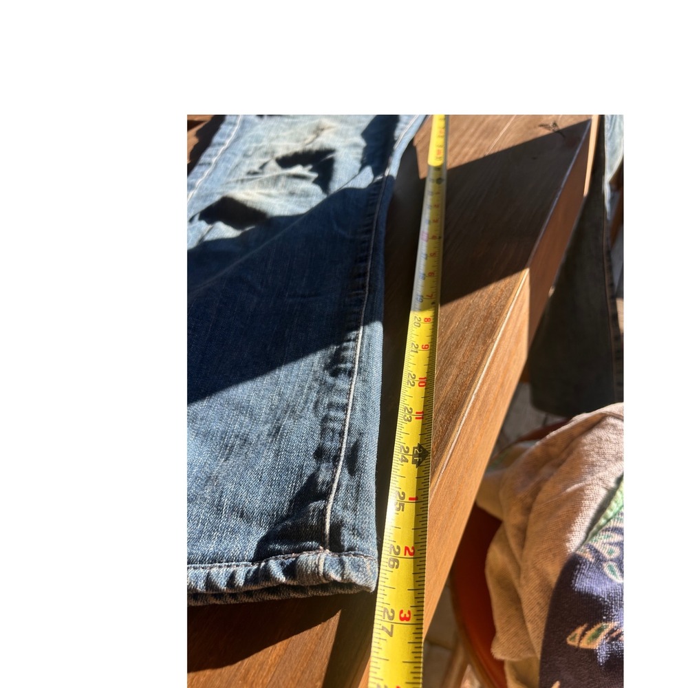 AG Adriano Goldschmied The Protege Straight Leg Men Jeans distressed Blue Denim - Picture 8 of 10